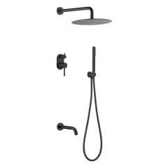Душевая система, Boheme Uno, черный арт. 464-2-B