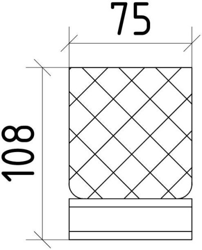 Купить купить настольный стакан латунь, стекло, boheme royale cristal, 10931-cr-b цвет: хром