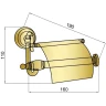 Купить купить держатель туалетной бумаги с крышкой, boheme medici, бронза арт. 10601