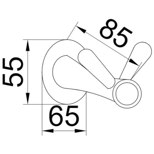 Купить купить двойной крючок, boheme puro, хром арт. 10706