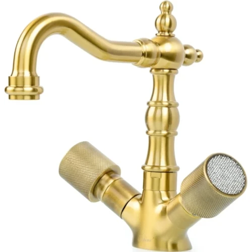 Купить купить смеситель для раковины, boheme royal cristal, бронза арт. 312-royal/crst
