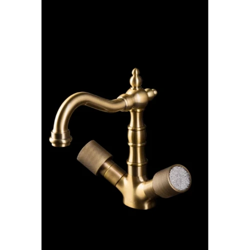 Купить купить смеситель для раковины, boheme royal cristal, бронза арт. 312-royal/crst
