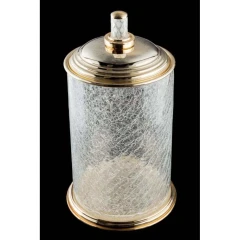 Ведро для мусора, Boheme Murano Cristal, золото арт. 10914-CRST-G