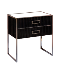 Тумба под раковину, Armadi Art Monaco, черный, хром арт. 867-080-BCR