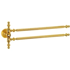 Полотенцедержатель двойной, Boheme Imperiale, золото арт. 10413