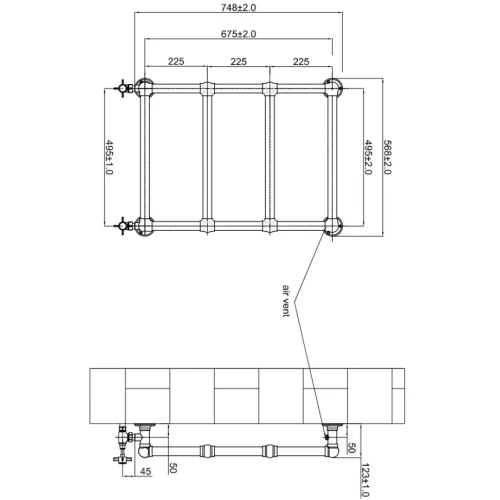Купить купить водяной полотенцесушитель, boheme chromo, хром арт. 717