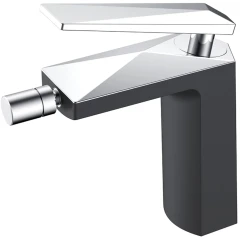 Смеситель для биде, Boheme Venturo, черный, хром арт. 376-B