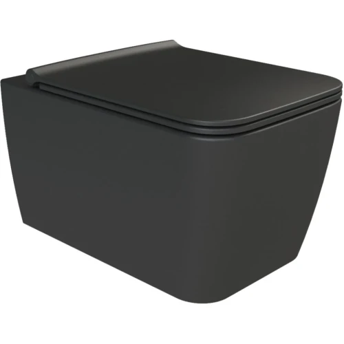 Купить купить унитаз подвесной без сиденья, boheme zen, черный арт. 967-b