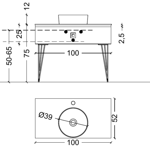 Купить купить тумба под раковину, подвесная, armadi art lucido, жемчужный белый арт. 770-100-w