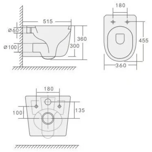 Купить купить унитаз подвесной с сиденьем микролифт, boheme flow, белый арт. 969-set-w