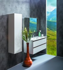 Тумба под раковину, подвесная, Armadi Art Capolda, белый, дерево арт. 849-100-WW