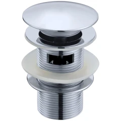 Донный клапан click-clack с переливом, Boheme Brillante, хром арт. 612/2