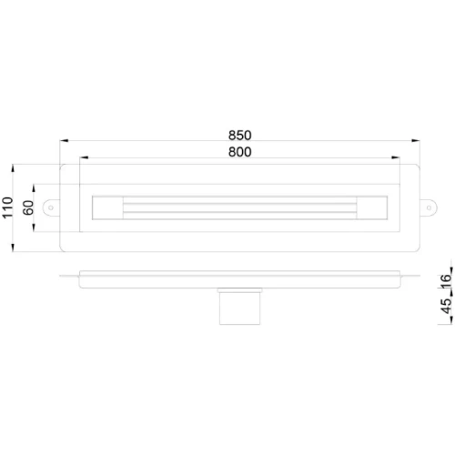 Купить купить душевой лоток с решеткой, armadi art b&t infinity, золото арт. 981-80-mg