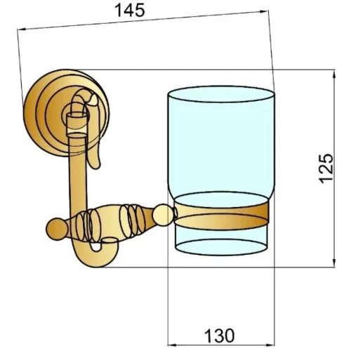 Купить купить стакан для зубных щеток, boheme medici, бронза арт. 10604