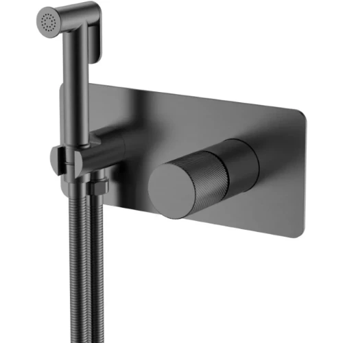 Купить купить гигиенический душ со смесителем, boheme stick, оружейная сталь арт. 127-gm.4