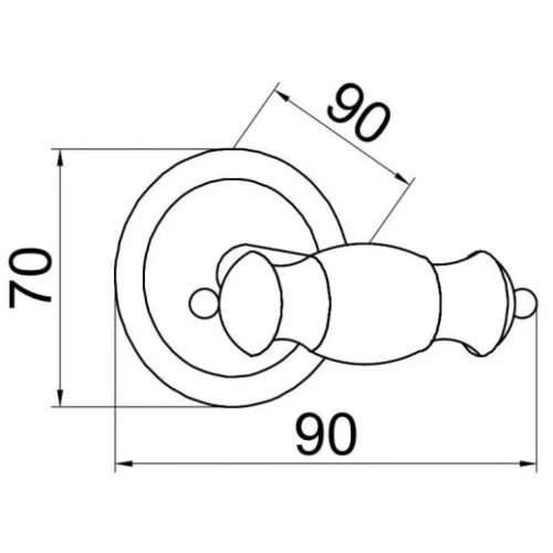 Купить купить двойной крючок, boheme vogue, хром арт. 10186
