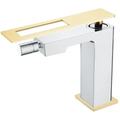 Смеситель для биде, Boheme Q, хром, золото арт. 146-CRG