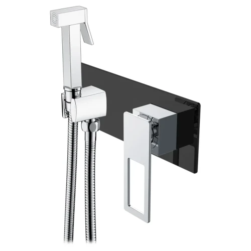 Купить купить гигиенический душ со смесителем, boheme q, черный, хром арт. 147-bcr