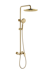 Стойка для душа со смесителем золото матовый, Boheme Spectre арт. 458-MG