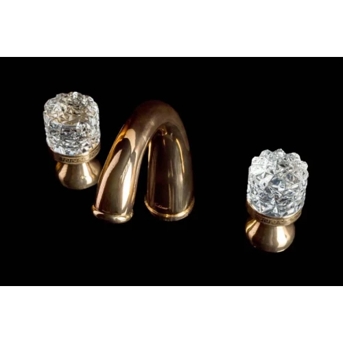 Купить купить смеситель для раковины, boheme crystal, золото арт. 297-crst