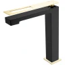 Купить купить смеситель для раковины, boheme q, черный, золото арт. 142-bg