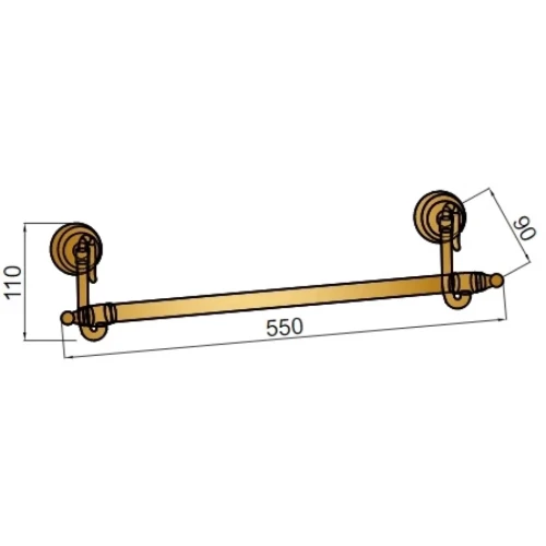 Купить купить полотенцедержатель, boheme medici, бронза арт. 10602