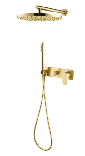Купить купить смеситель встроенный для душа с верхней лейкой matt gold, boheme spectre арт. 454-mg