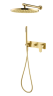 Купить купить смеситель встроенный для душа с верхней лейкой matt gold, boheme spectre арт. 454-mg