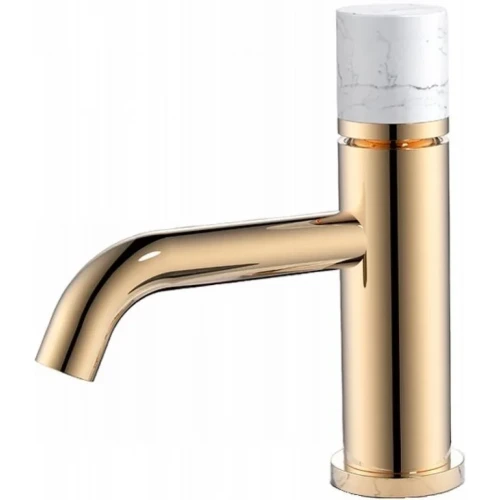 Купить купить смеситель для раковины, boheme stick, золото, белый арт. 121-g-mr-w
