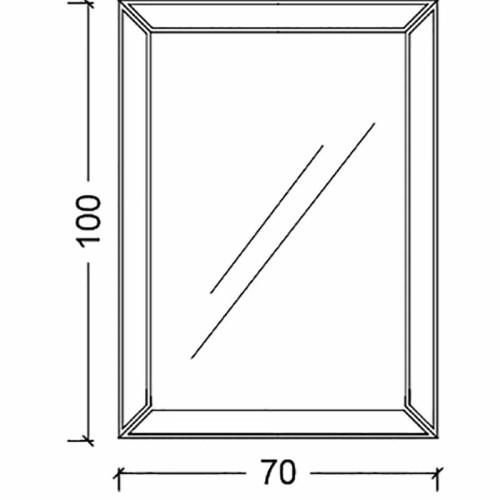 Купить купить зеркало с зеркальной рамой, armadi art vogue, стекло арт. 529/1