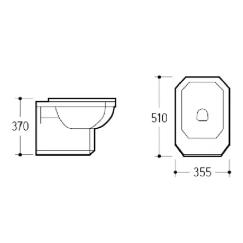 Купить купить биде подвесное, boheme vogue, белый арт. 945