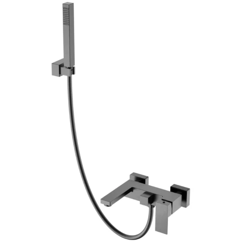 Купить купить смеситель для ванны, boheme qubic, оружейная сталь арт. 473-gm