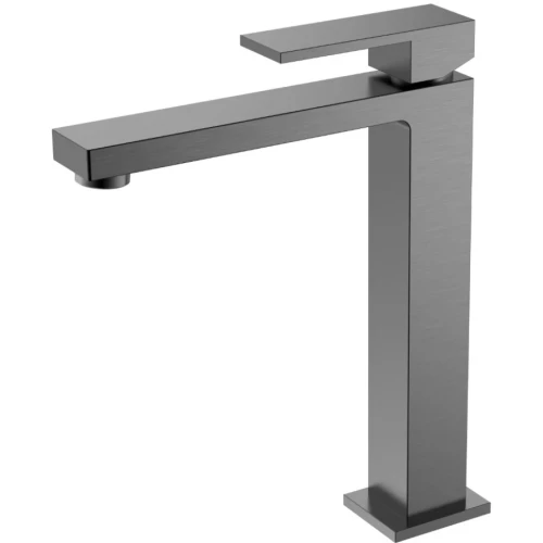 Купить купить смеситель для раковины, boheme qubic, оружейная сталь арт. 472-gm