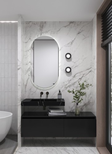 Купить купить раковина, armadi art flat, черный мрамор арт. 859-080-nm