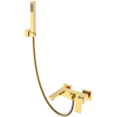 Смеситель для ванны, Boheme Qubic, золото арт. 473-G