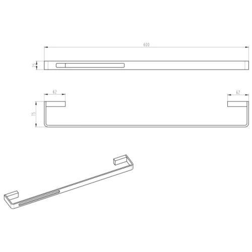 Купить купить полотенцедержатель, boheme q, черный, золото арт. 10942-g-b