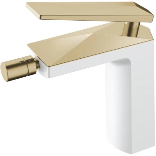 Купить купить смеситель для биде, boheme venturo, белый, золото арт. 386-w