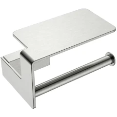 Держатель туалетной бумаги с полкой, Boheme Q, никель брашированный арт. 10941-NB