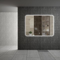 Зеркало с подсветкой с сенсорным выключателем, Armadi Art Vallessi, алюминий, стекло арт. 544/2