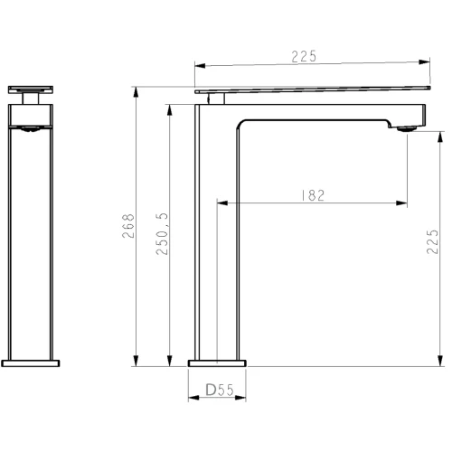 Купить купить смеситель для раковины, boheme q, золото, черный арт. 142-gb