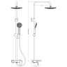 Купить купить душевая система, boheme spectre, белый арт. 458-mw