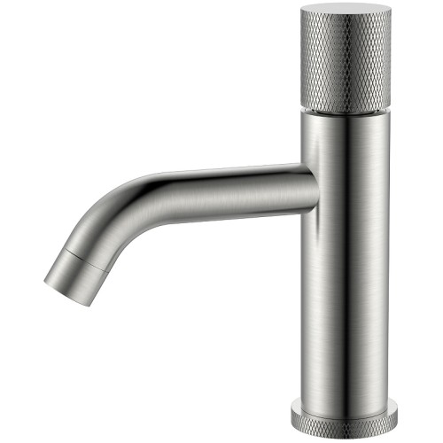 Купить купить смеситель для раковины, низкий, nikel brush низкий, с ручкой diamond, boheme stick, арт. 121-nb