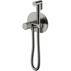 Смеситель гигиенический gun metal, Boheme TECH арт. 157-GM