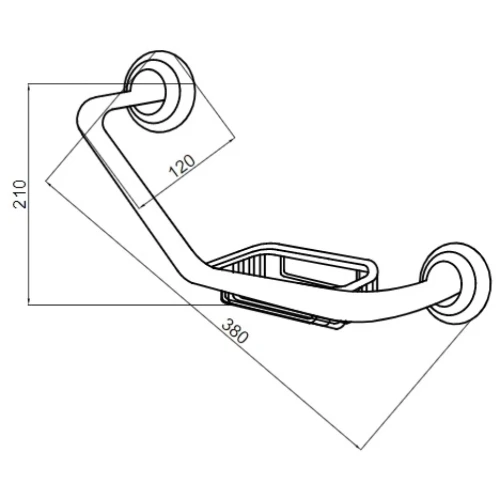 Купить купить поручень с мыльницей, boheme medici, бронза арт. 10625