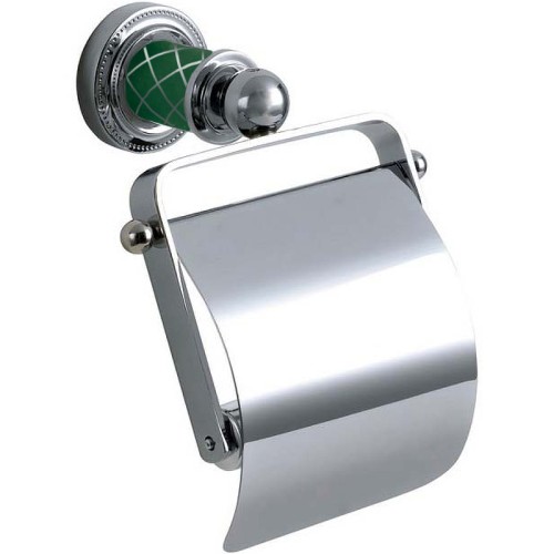 Купить купить держатель туалетной бумаги с крышкой, boheme murano, хром, бирюзовый арт. 10901-gr-cr