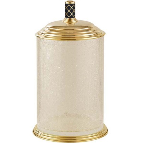 Купить купить ведро для мусора, boheme murano, золото, черный арт. 10914-b-g