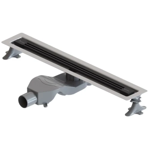 Купить купить душевой лоток с решеткой, armadi art b&t infinity, черный арт. 981-60-b