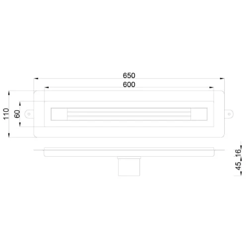 Купить купить душевой лоток с решеткой, armadi art b&t infinity, черный арт. 981-60-b