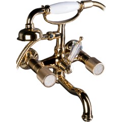 Смеситель для ванны, Boheme Royal Cristal, золото арт. 293-Royal