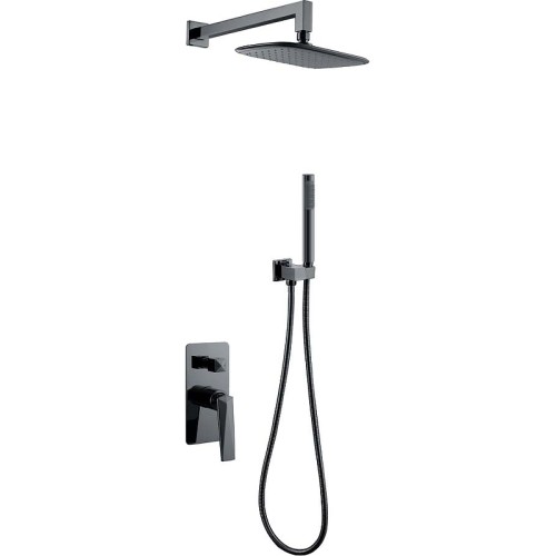 Купить купить смеситель встроенный с изливом shine gun metal, boheme venturo арт. 374-sgm-2